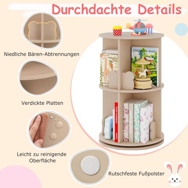 Bücherregal FB32585ZMDE Braun - Holzwerkstoff - 40 x 65 x 40 cm