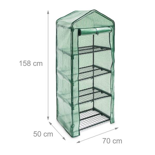 Kweekkas met PE folie Hoogte: 158 cm