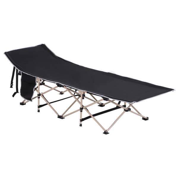 Campingbett A20-116BK Schwarz - Metall - 68 x 52 x 190 cm