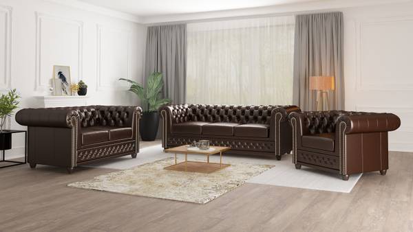 Ensemble de canapés Perry (3-2-1) Marron