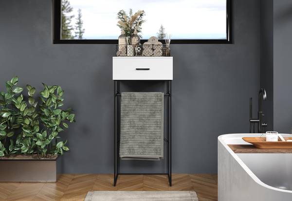 Tische Strike Weiß - Holzwerkstoff - 60 x 132 x 48 cm