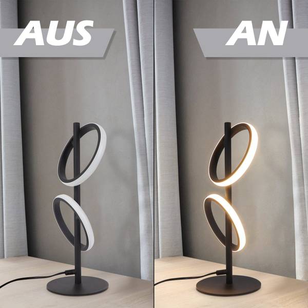 LED Tafellamp Cham II zwart