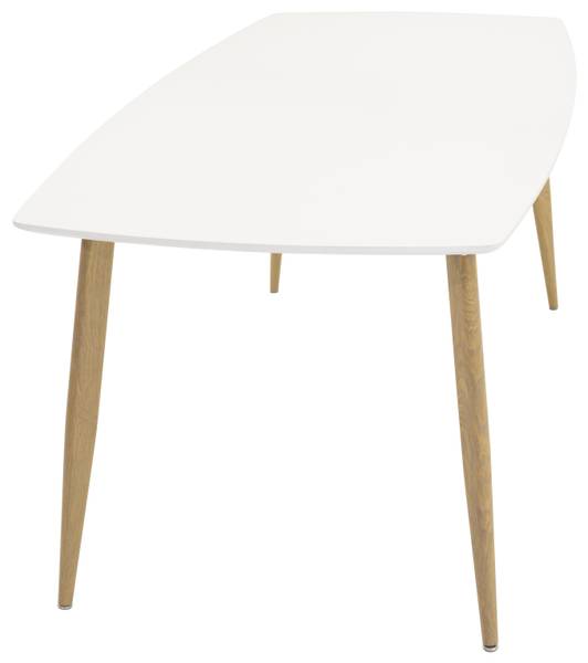 Table à manger polaire Blanc - Bois manufacturé - 100 x 75 x 240 cm