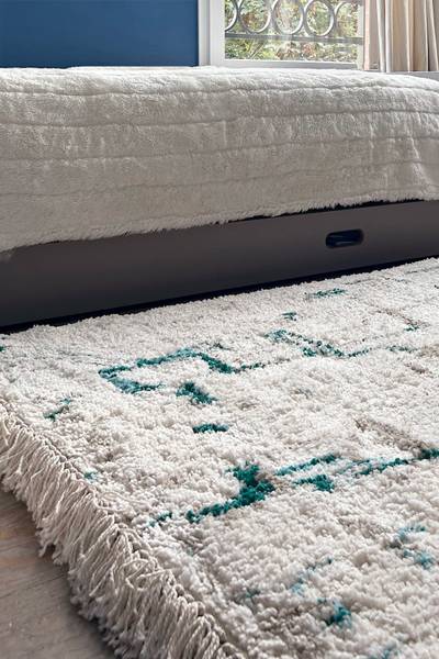 Teppich VOLUBILIS Blau - Textil - 120 x 170 x 120 cm