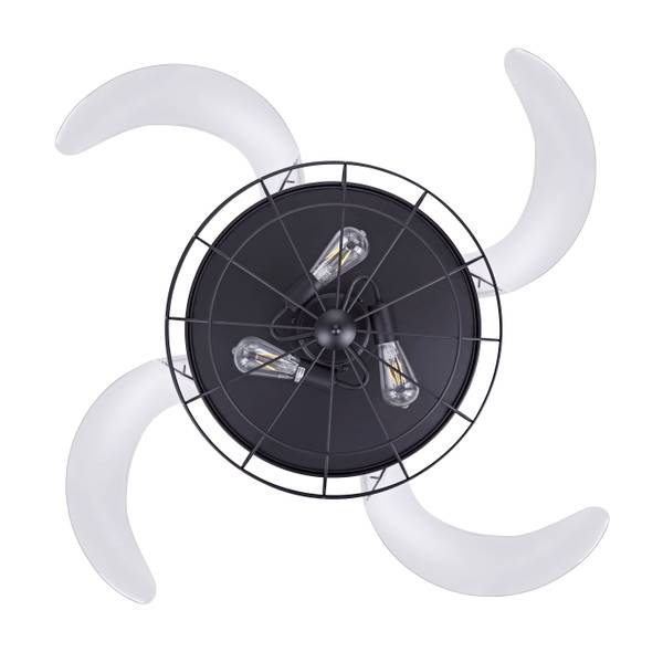 Deckenventilator Industri Schwarz