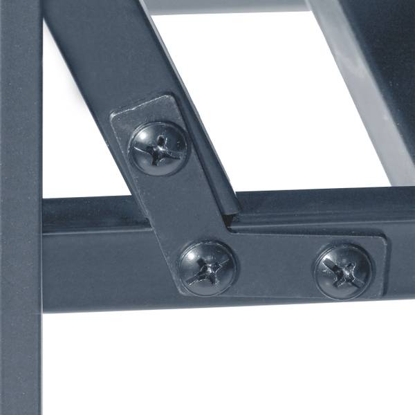 Rozenboog met bank grijs - ijzer - 115 x 205 x 50 cm