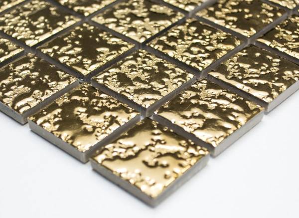 Mosaikfliesen 18-0707 Gold - Keramik - 31 x 33 x 33 cm