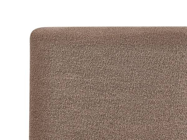 Lit double BOUSSE Beige - Gris - Fibres naturelles - 151 x 79 x 219 cm
