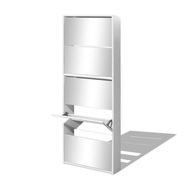 Schuhschrank D9503 Weiß - Holzwerkstoff - 17 x 170 x 63 cm