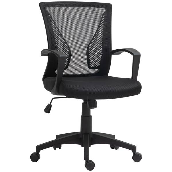 Bürostuhl 921-725V00BK Schwarz - Textil - 60 x 102 x 62 cm