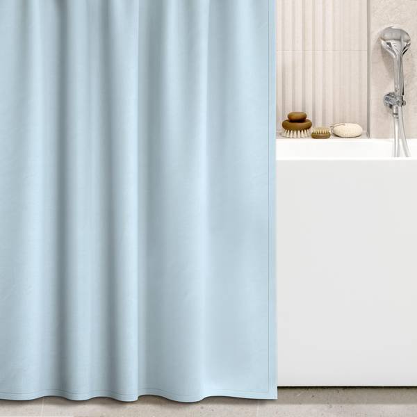 Duschvorhang Seebrise Blau - Polyester - 180 x 200 x 1 cm