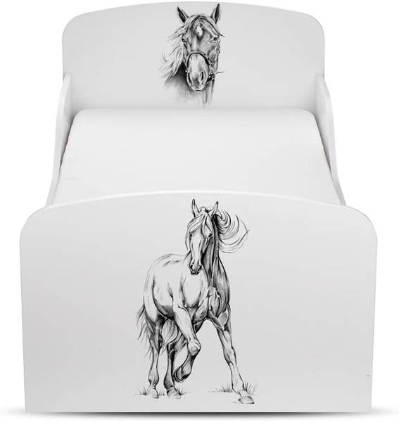 Kinderbett mit Matratze (140/70 cm) Holzwerkstoff - 76 x 66 x 144 cm