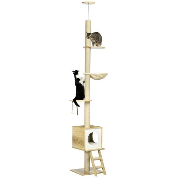 Arbre à chat 29634 Marron - Bois manufacturé - 51 x 26 x 51 cm