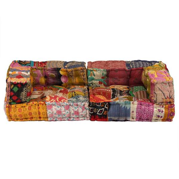 Modularer Pouf 297477-1 Polyester - 140 x 40 x 70 cm