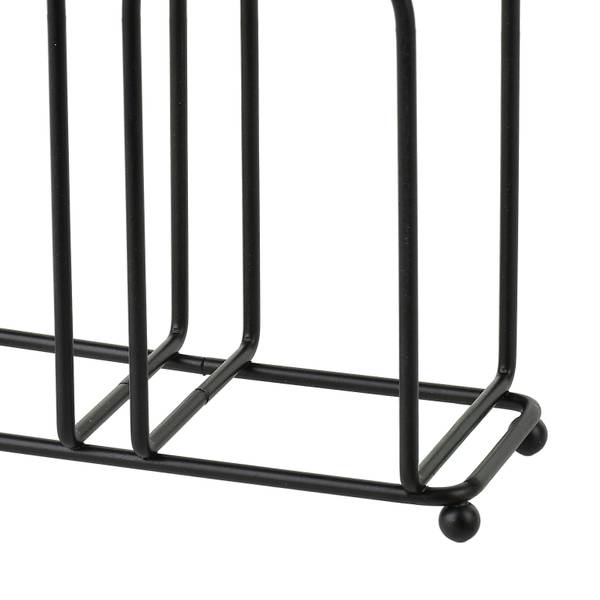 Serviettenhalter MODERN KITCHEN Schwarz - Metall - 7 x 12 x 15 cm