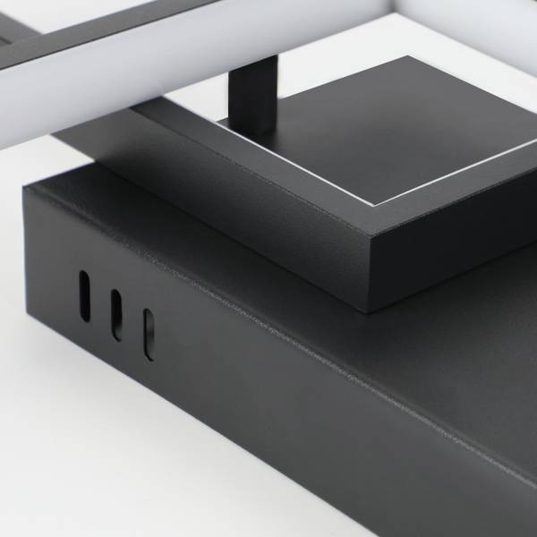 LED Deckenleuchte dsnf Schwarz - 39 x 8 x 80 cm