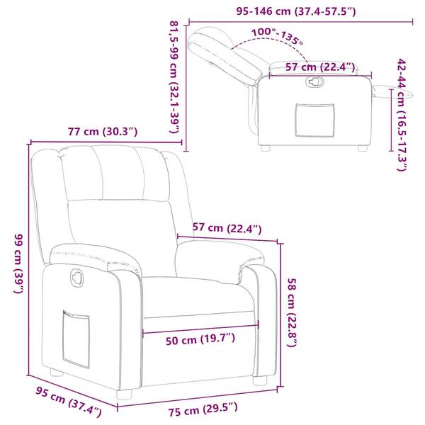 Relaxsessel 3032284-3 Braun