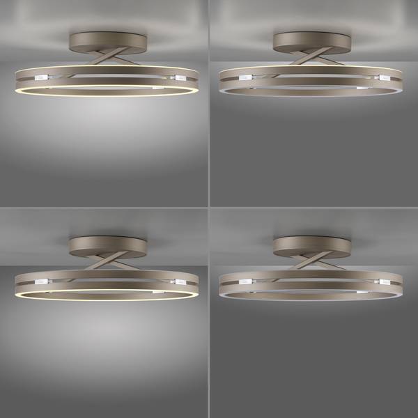 LED Deckenlampe PURE Loop Braun - Metall - 60 x 18 x 60 cm