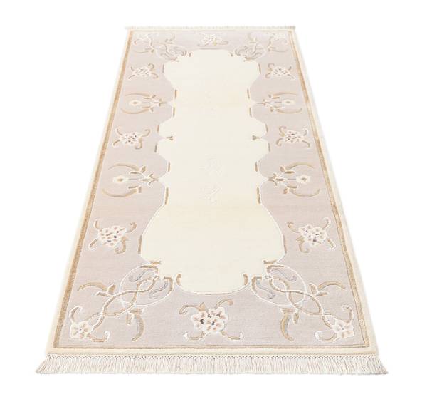 Tapis de passage Darya DCCCXCIV Beige - Laine - 84 x 1 x 201 cm