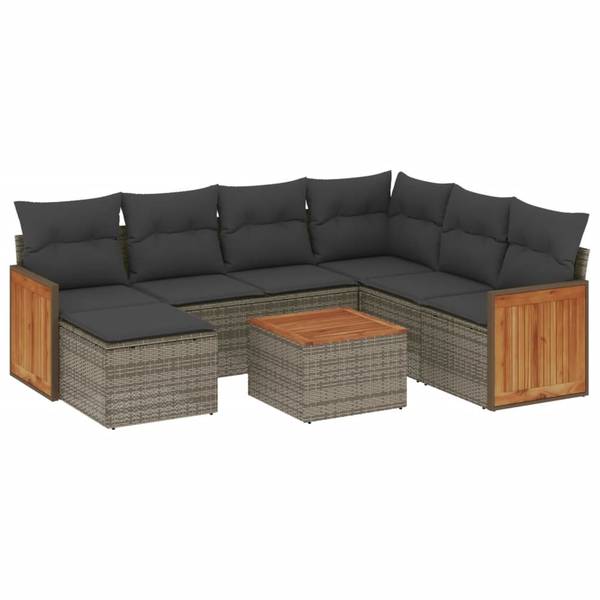Garten-Lounge-Set 3035012-2 8-teilig Grau
