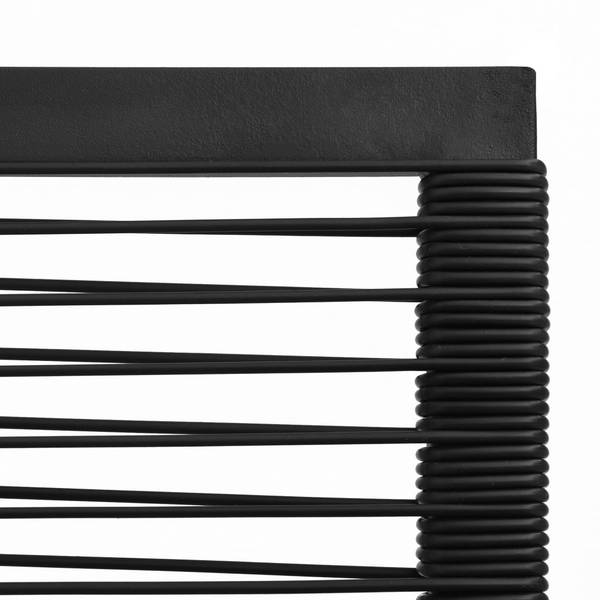Garten-Essgruppe 3060213 (3-teilig) Schwarz - Stahl - PVC - 80 x 74 x 80 cm