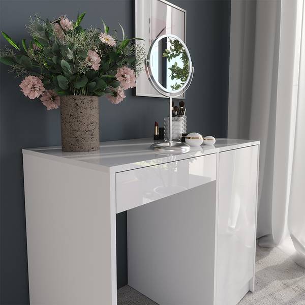 Kaptafel Sherry 57711 wit - plaatmateriaal op houtbasis - 90 x 76 x 51 cm