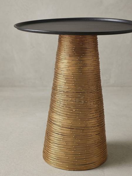 Beistelltisch USSITA Schwarz - Metall - 40 x 45 x 40 cm