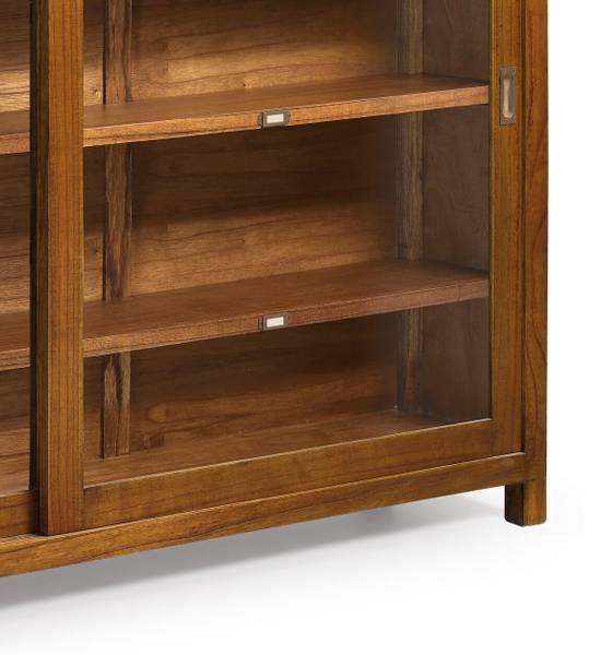 Standvitrine Star VI Braun - Holz teilmassiv - 180 x 125 x 40 cm