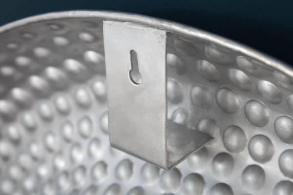 Wandspiegel ORIENT Silber - Aluminium - Spiegelglas - 60 x 60 x 5 cm