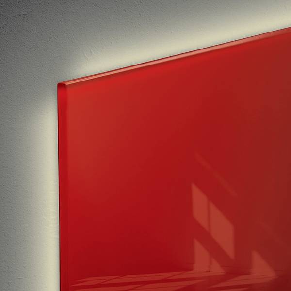 Magnettafel Artverum GL402 Rot - Glas - 48 x 1 x 48 cm