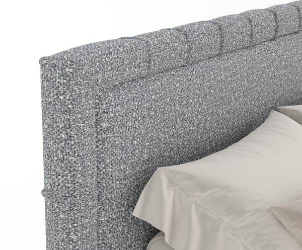 Boxspringbed Estelle grijs - Ligoppervlak breedte: 200 cm