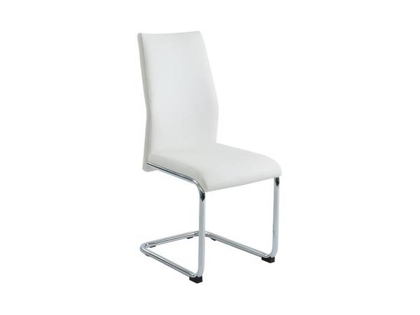 Stuhl PAULINE 4er-Set Weiß - Kunstleder - 46 x 97 x 44 cm
