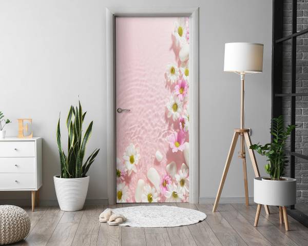 Aufkleber Wasserblüten Breite: 95 cm