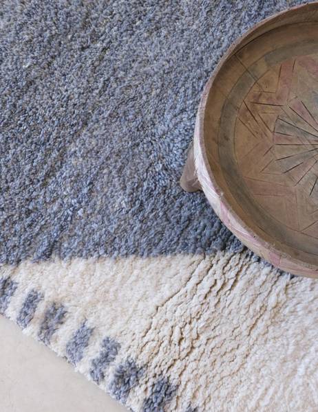 Teppich BERBER Blau - Naturfaser - 114 x 164 x 114 cm