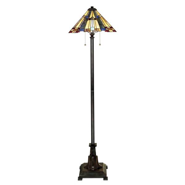 Lampadaire ETERNO 6 Marron - Doré - Gris - Vert - Verre - Métal - 43 x 157 x 43 cm