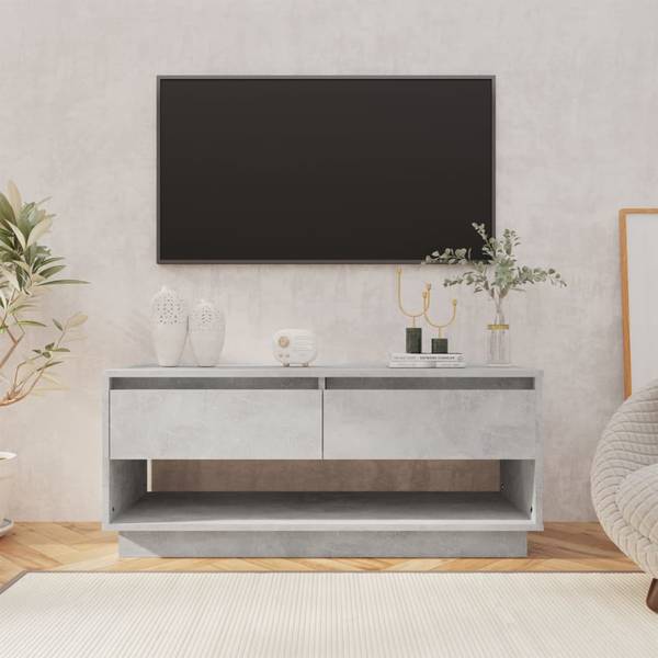 TV-Schrank D482 Grau - Holzwerkstoff - 41 x 44 x 102 cm