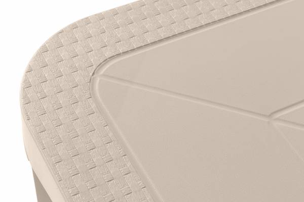 Tuintafel LEOPSI beige - Breedte: 80 cm