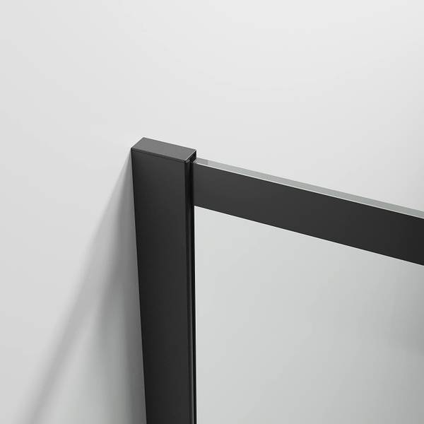 Duschabtrennung Duschwand Glas Schwarz - Glas - 100 x 200 x 0 cm