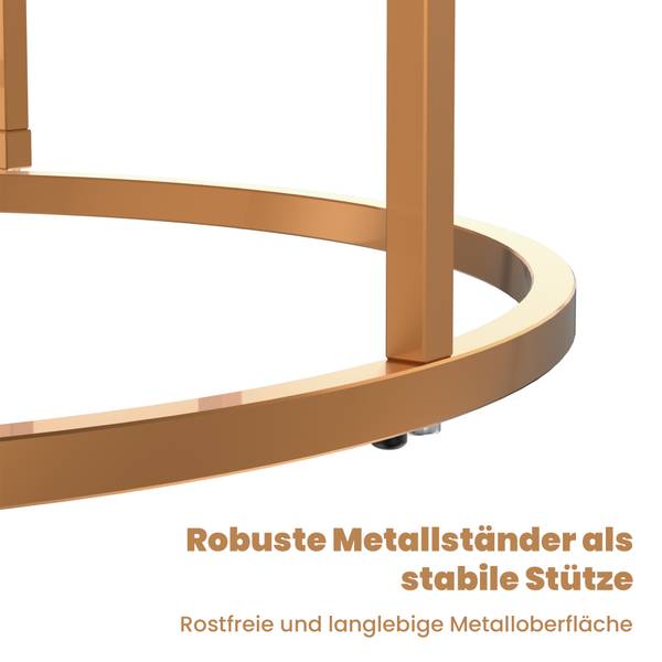 Couchtisch ZY-002 Schwarz - Gold