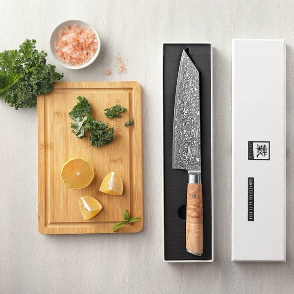 Kochmesser Kinone Beige - Massivholz - 1 x 1 x 34 cm