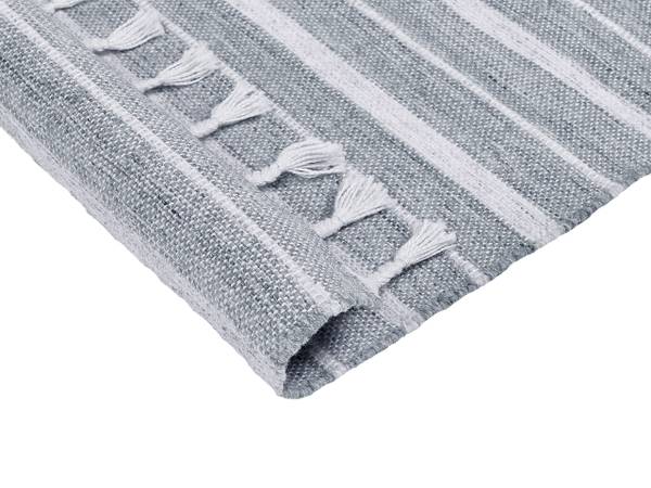 Teppich BADEMLI Grau - Hellgrau - Weiß