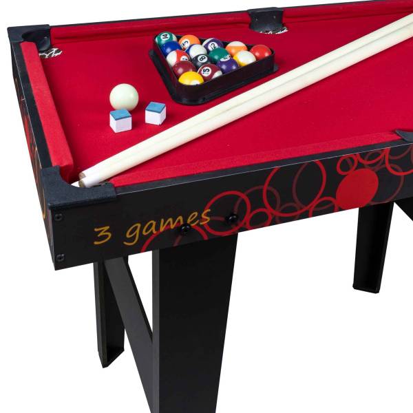 Spieltisch 3-in-1 Rot - Holzwerkstoff - 74 x 51 x 92 cm