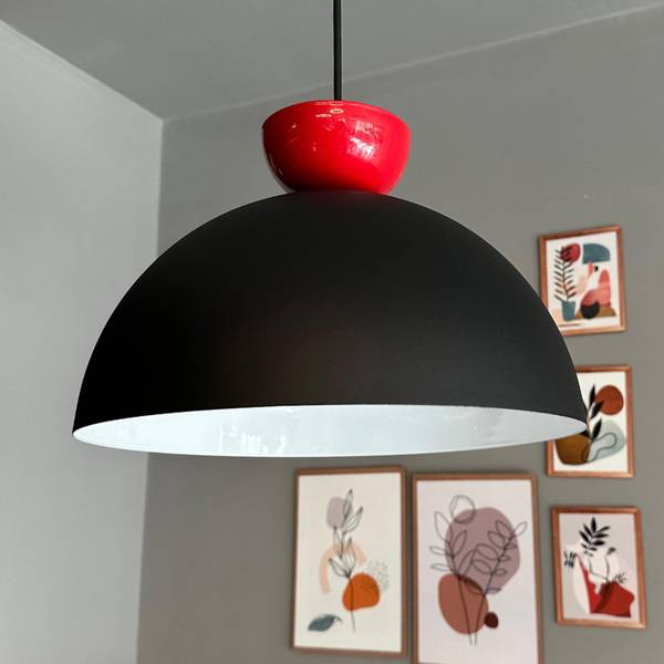Pendelleuchte KSYimpi Schwarz - Metall - 30 x 25 x 30 cm