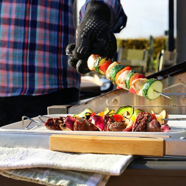 Grillspieße 14096 (12er-Set) Silber - Metall - 1 x 3 x 30 cm