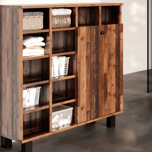 Badschrank Fynn 36626 Eiche Rustikal Dekor