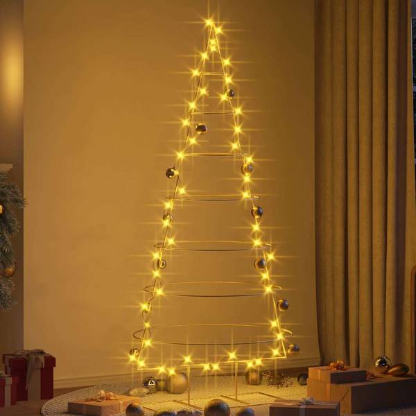 Metall Weihnachtsbaum 3031926 Gold - 85 x 210 x 95 cm