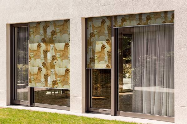 Außenrollo Lama Grex Braun - Textil - 40 x 180 x 1 cm