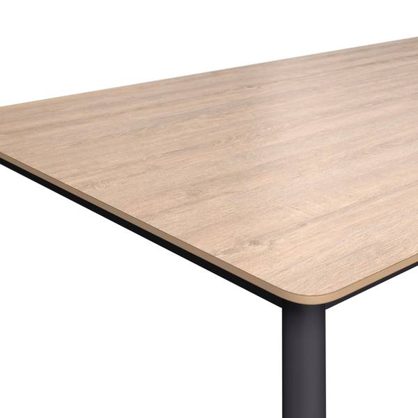 Gartentisch JANNIS Beige - Grau - Metall - Stein - 100 x 75 x 200 cm