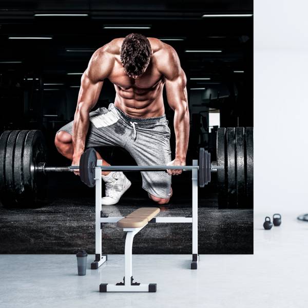 Fotobehang Sporter Training 500 x 350 x 350 cm