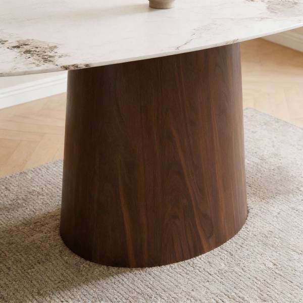 Esstisch NAMOS Braun - Weiß - Holzwerkstoff - 180 x 75 x 90 cm